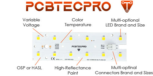 Fabricación de módulos LED en aluminio y FR4
